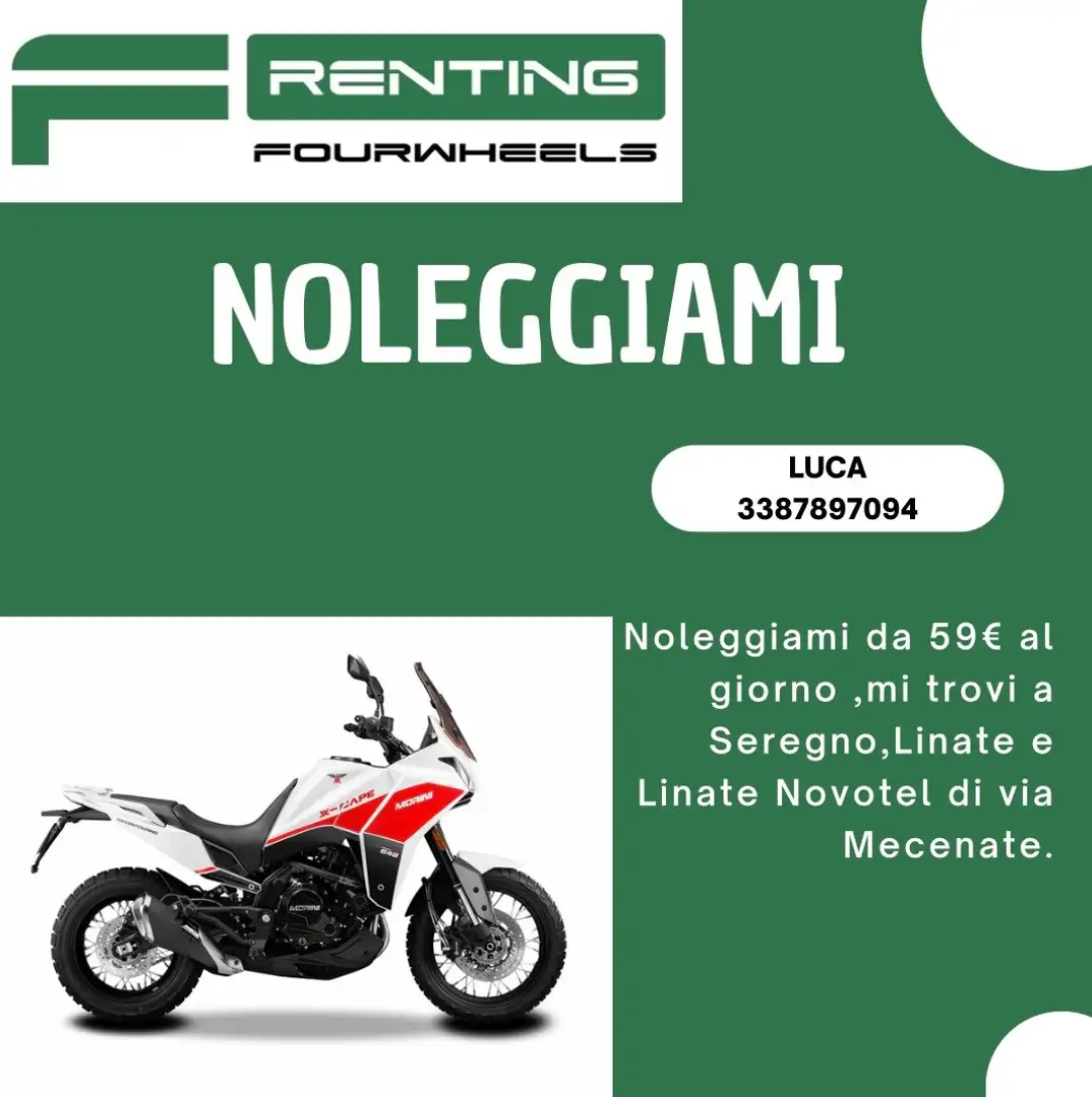 Moto Morini X-Cape NOLEGGIO X-CAPE DA 59€ AL GIORNO Grigio - 1