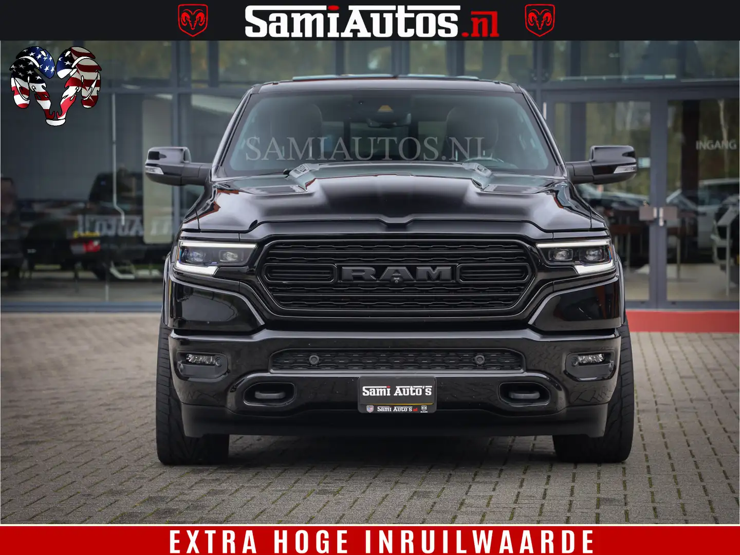 Dodge RAM 1500 LIMITED NIGHT | FEUL BLACK WHEELS | BOM VOL | Zwart - 2