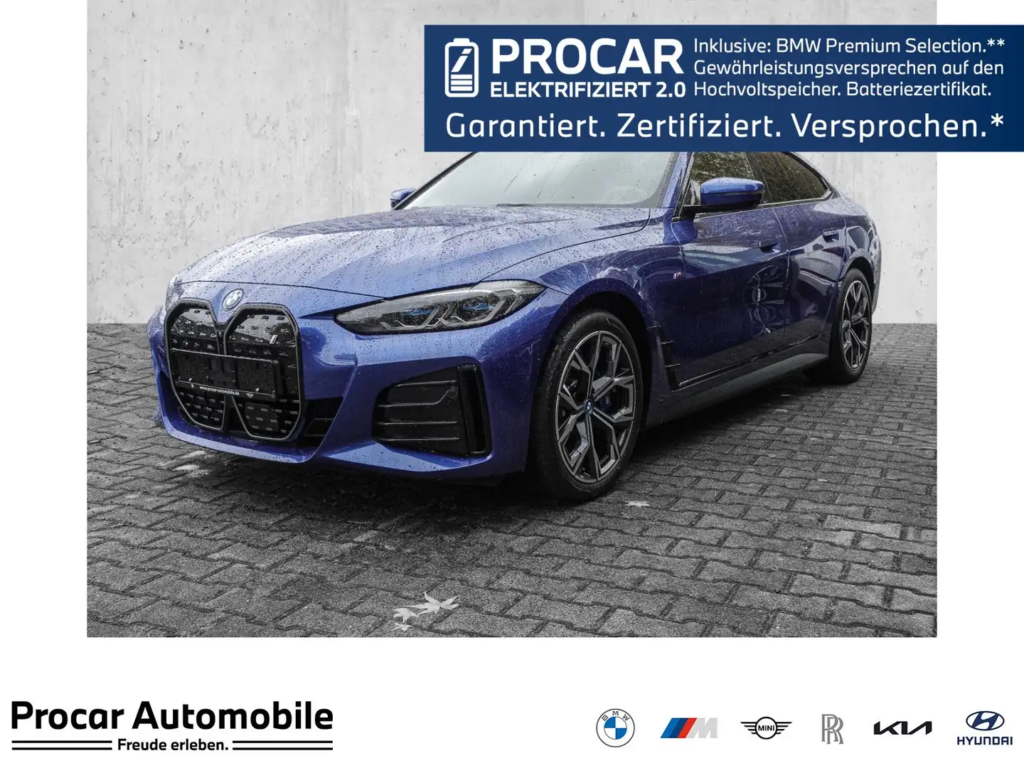 BMW i4 eDrive40 M Sport Aut. HUD ACC, SHZ,DA-Prof, DAB+, Blau - 1