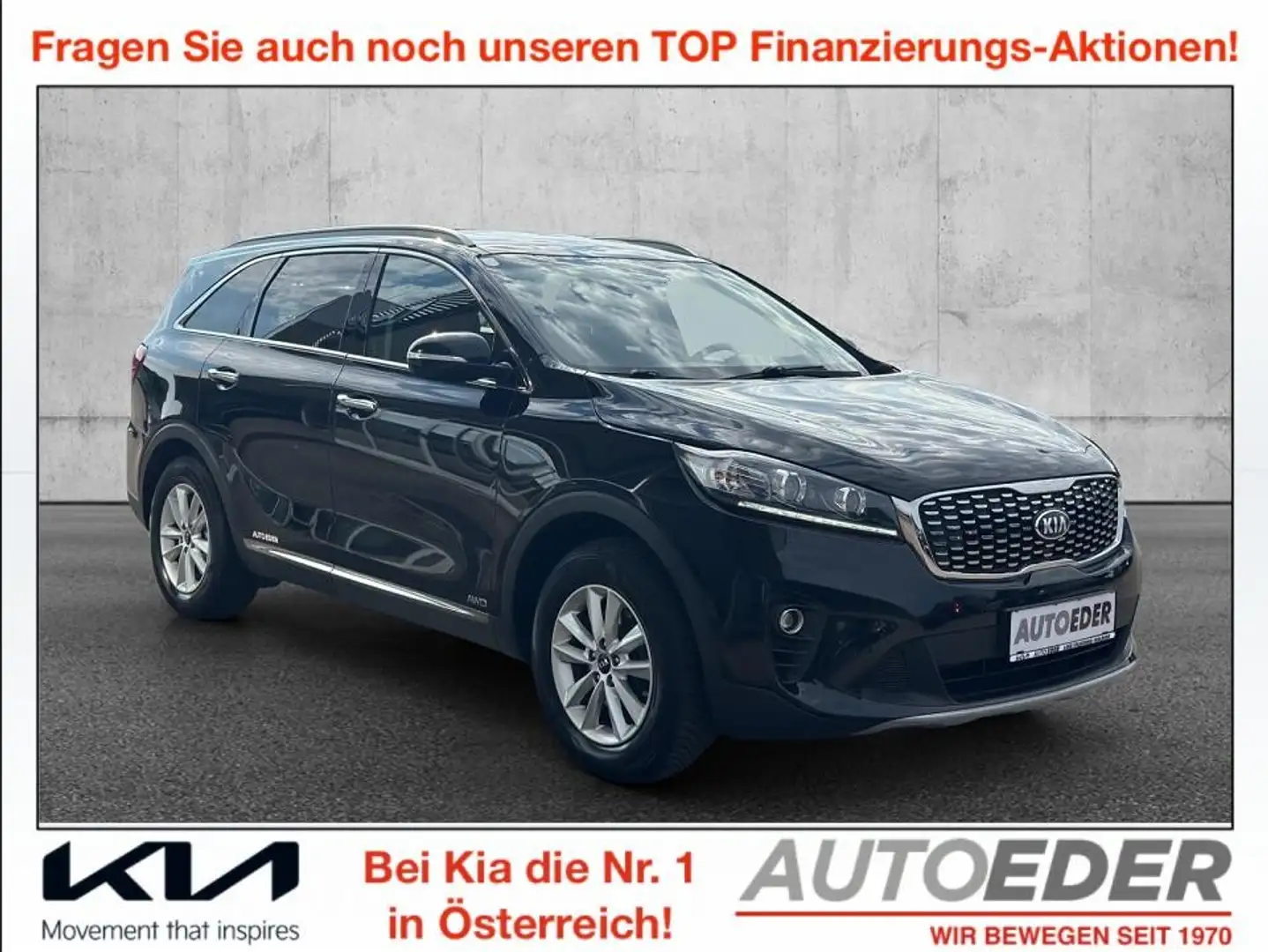 Kia Sorento 2,2 CRDi ISG AWD Silber Aut. Schwarz - 1