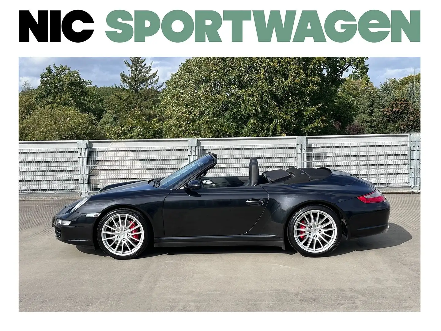 Porsche 997 911 Carrera 4S Cabrio - 6 GANG-SCHALTER, BRD-FZG Zwart - 1