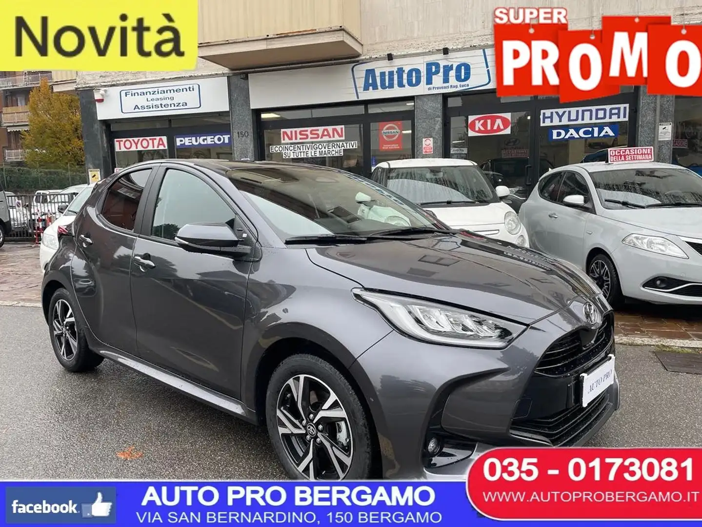 Toyota Yaris 1.5h Active SUPER PROMO, VARI COLORI E ALLESTIMENT Grigio - 1