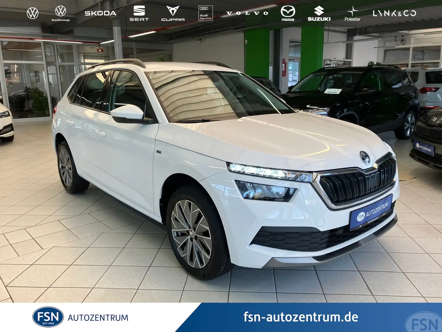 Skoda Kamiq 1.0 TSI Clever LED AHK-Vorb. GRA Weiß - 1