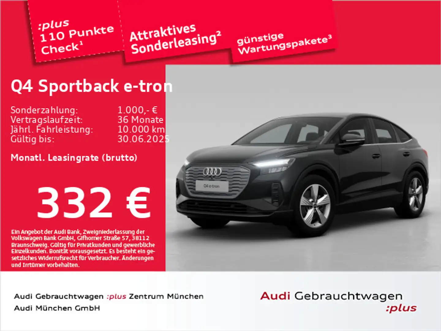 Audi Q4 e-tron 45 ACC/Kamera/Navi+ Schwarz - 1