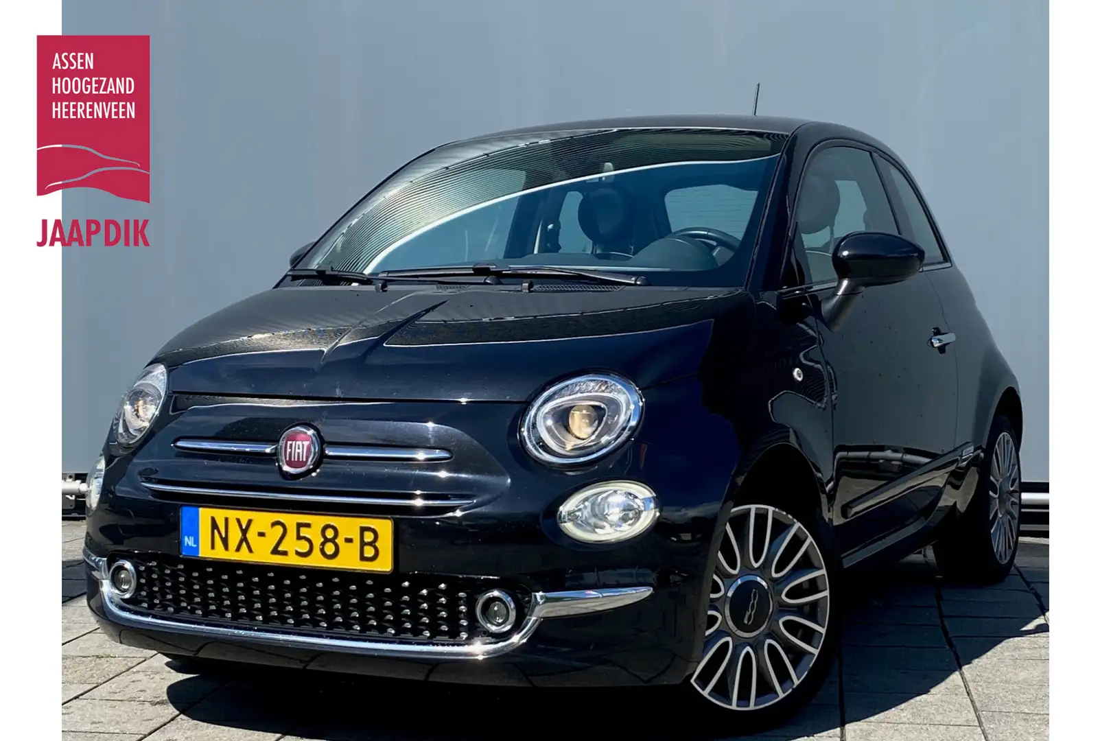Fiat 500 BWJ 2017 | 0.9 TwinAir 81PK Turbo Lounge | PANO DA Zwart - 1