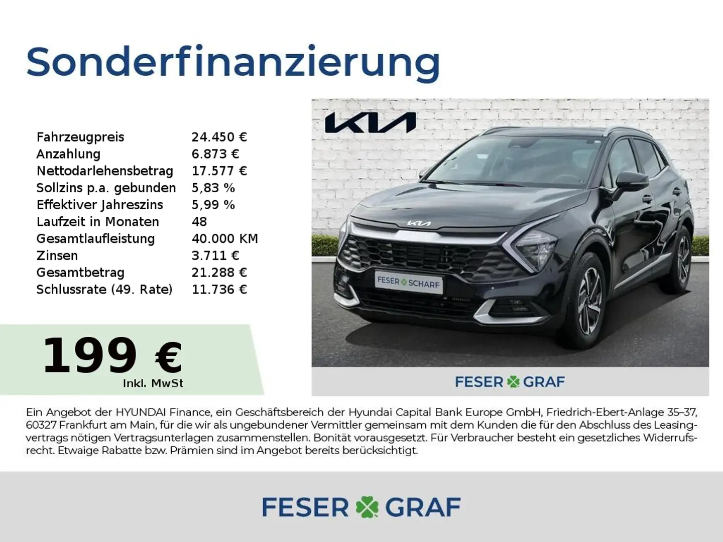 Kia Sportage 1.6T 48V 2WD Vision Komfort Navi Zwart - 1