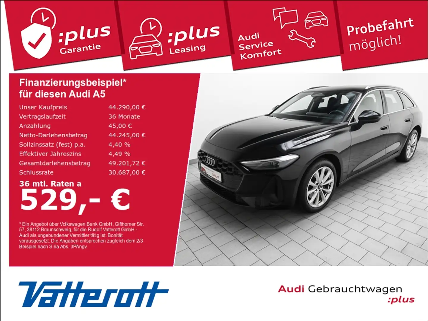 Audi A5 Avant TFSI ACC Kamera Navi Carplay Schwarz - 1
