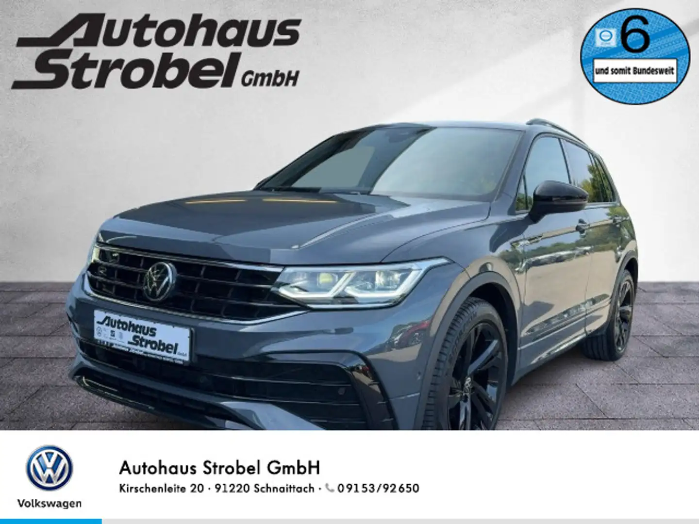 Volkswagen Tiguan 2.0 TDI DSG "BLACK STYLE" R-Line ACC Navi Grau - 1