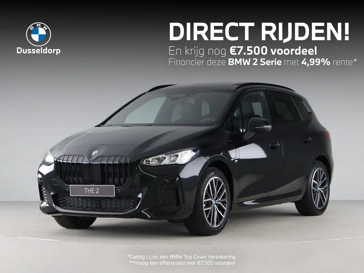 BMW 225 2 Serie Active Tourer 225e xDrive Zwart - 1