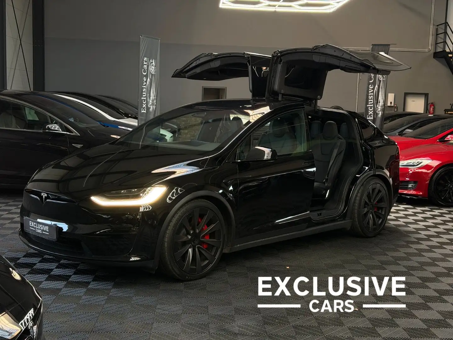 Tesla Model X MODEL X PLAID | HARWARE 4 | YOKE | 6SEAT | 22 Negru - 1