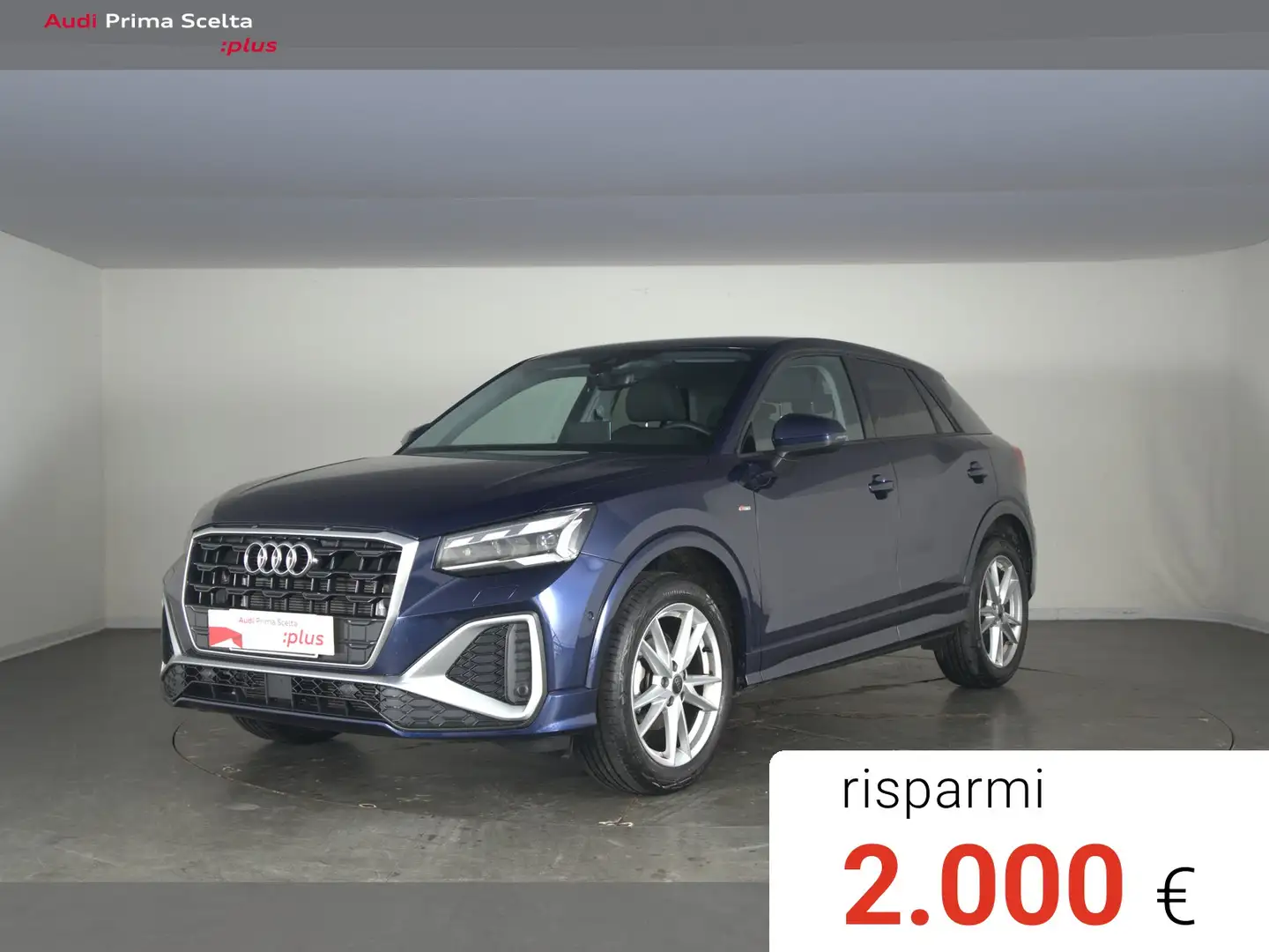 Audi Q2 35 1.5 tfsi s line edition s-tronic Bleu - 1