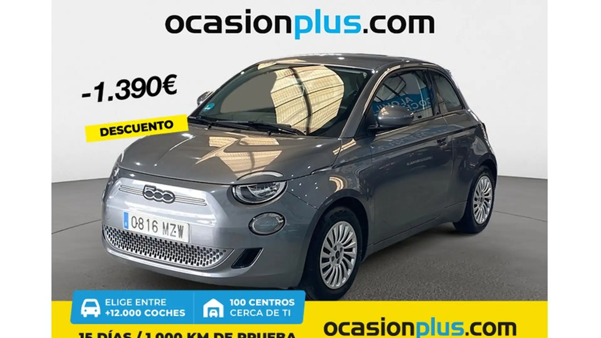 Fiat 500e 70Kw Action Gris - 1
