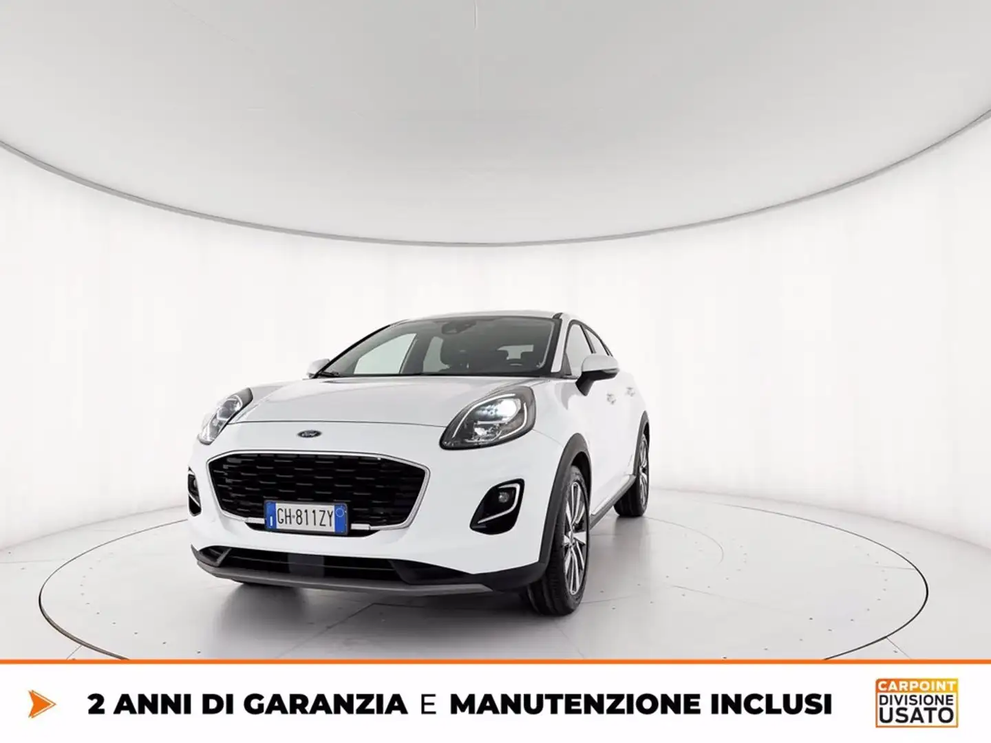 Ford Puma 1.0 ecoboost h titanium x s&s 125cv auto Blanc - 1