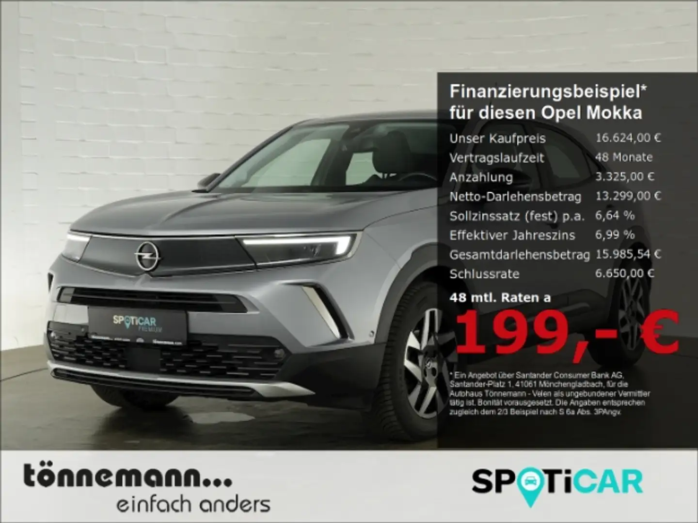 Opel Mokka B ELEGANCE+LED+RÜCKFAHRKAMERA+SITZ-/LENKRADHEIZUNG Grijs - 1