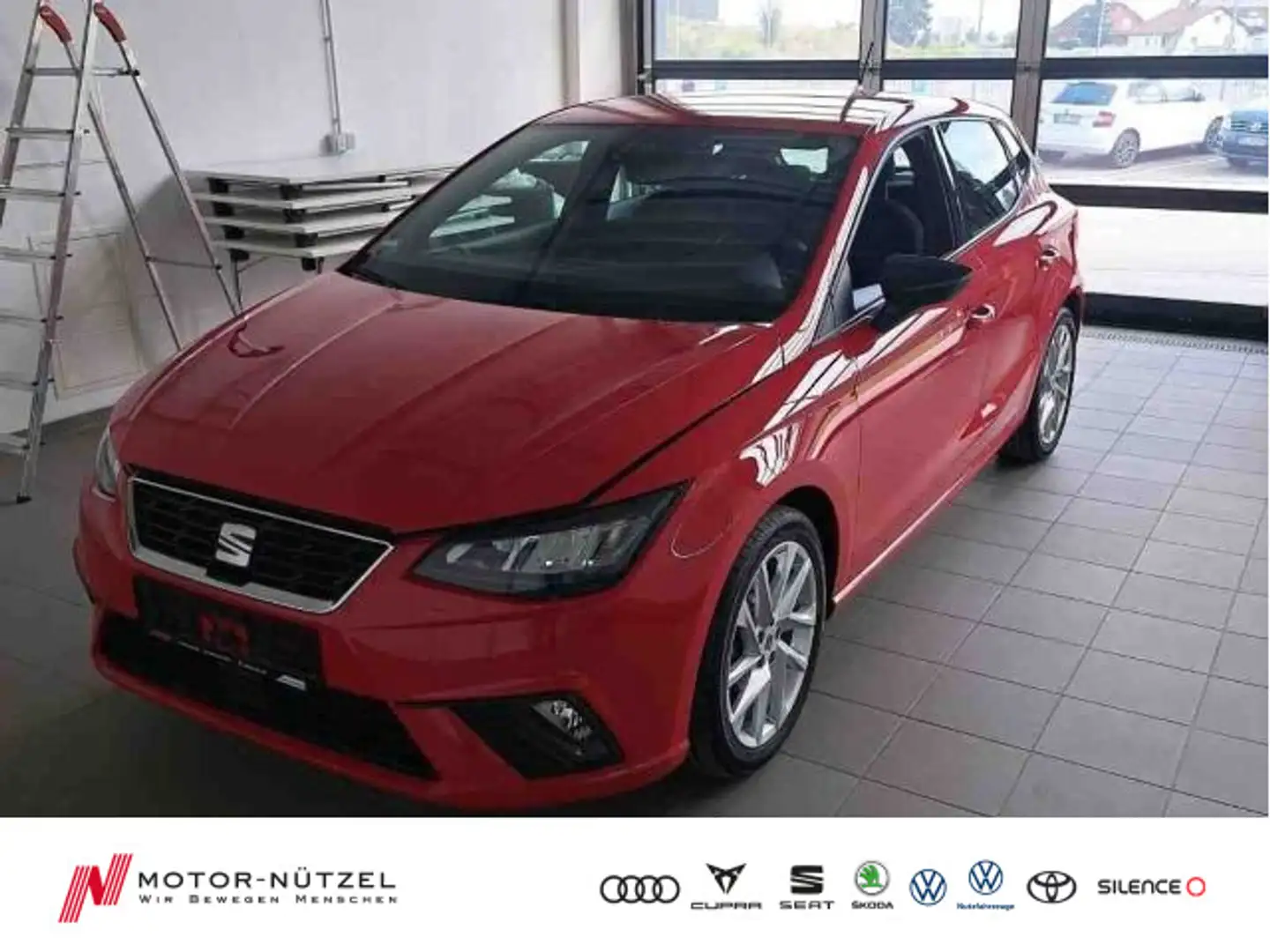 SEAT Ibiza 1.0TSI FR-LINE LED+NAV+APP+GRA+SHZ+NSW+MFL Rot - 1