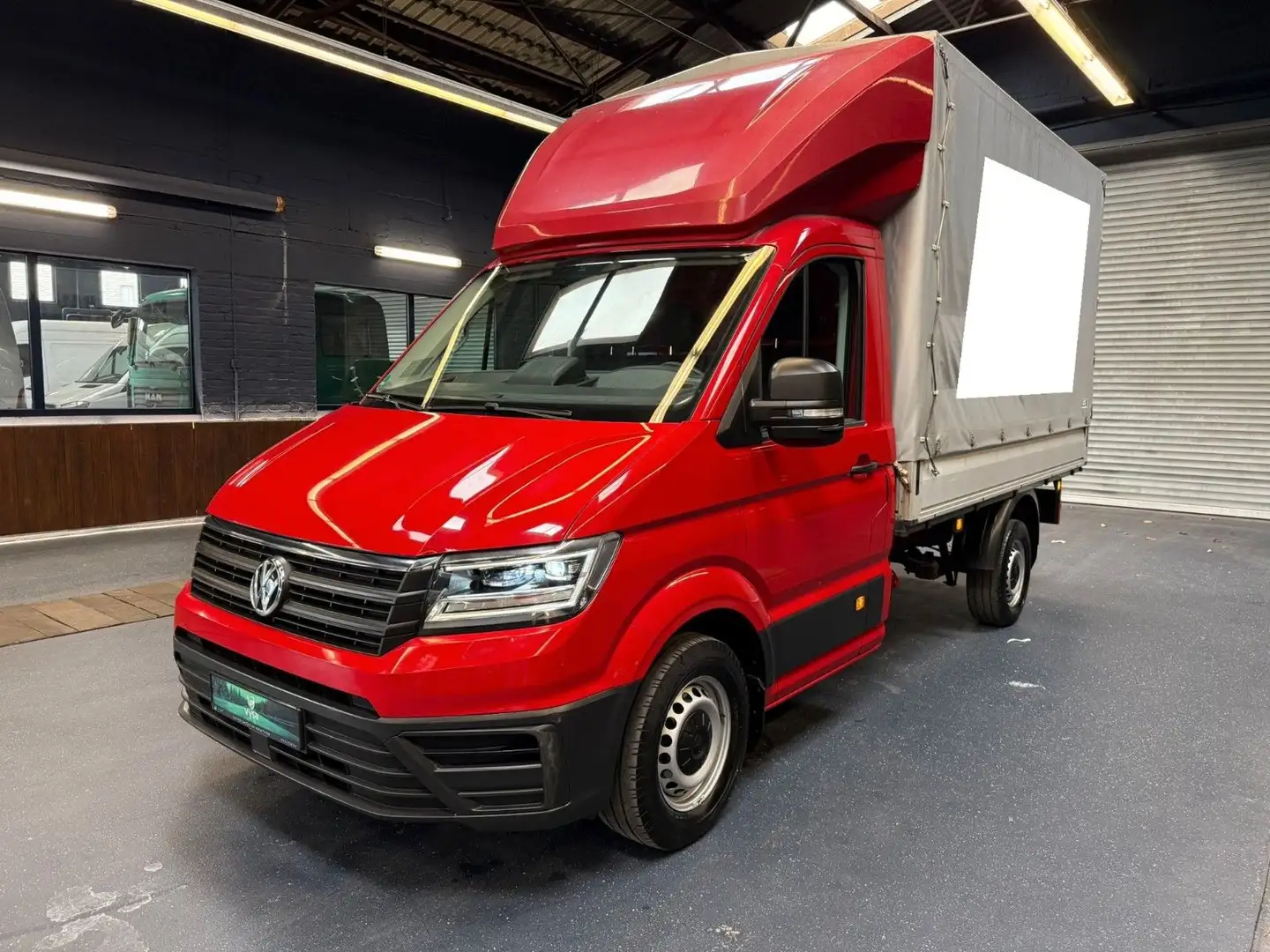 Volkswagen Crafter Pritsche + Plane Klima Tempomat LED Rouge - 2