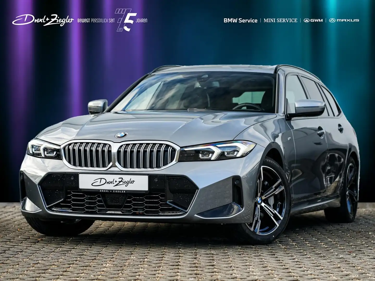 BMW 330 d xDrive M-Sport Touring AHK PANO ACC RFK DAB Grau - 1