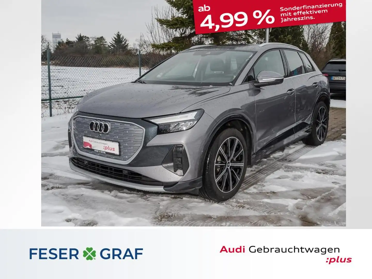 Audi Q4 e-tron 40 e-tron,LED,Navi+,Pano,Leder Grau - 1