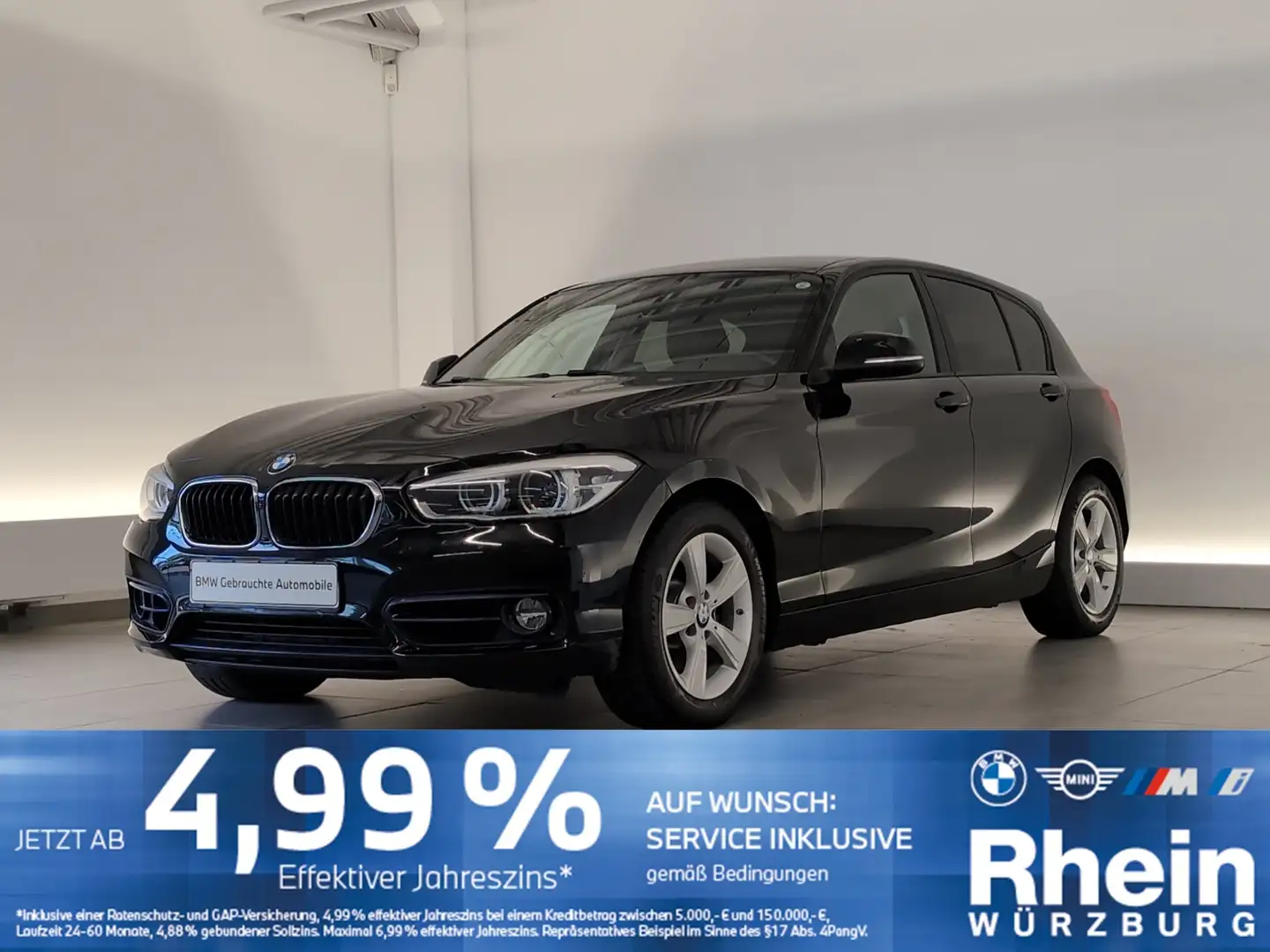 BMW 120 i 5-Türer Sport Line PDC/SHZ/Lordose PDC/SHZ/Lordo Schwarz - 1