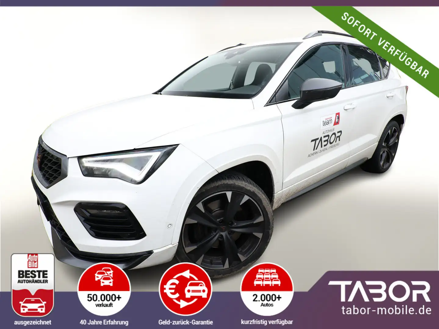 CUPRA Ateca 2.0 TSI 300 DSG 4Drive LED Nav Kam 19Z NSW Weiß - 1