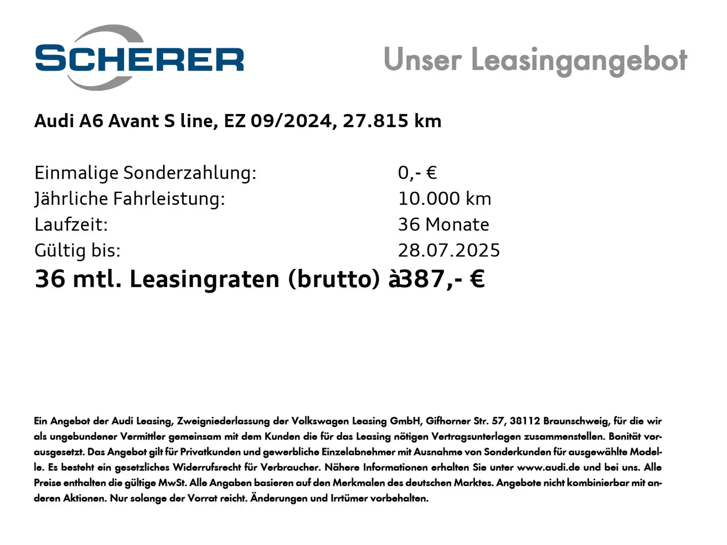 Audi A6 S line 40 TDI Design/S tronic Schwarz - 2