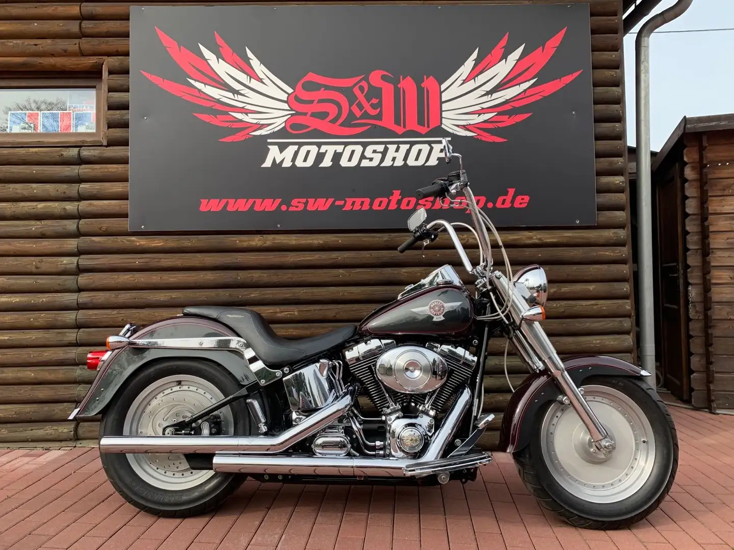 Harley-Davidson FLSTF Fat Boy *15 Jahre Edition, Vergaser* Siyah - 1