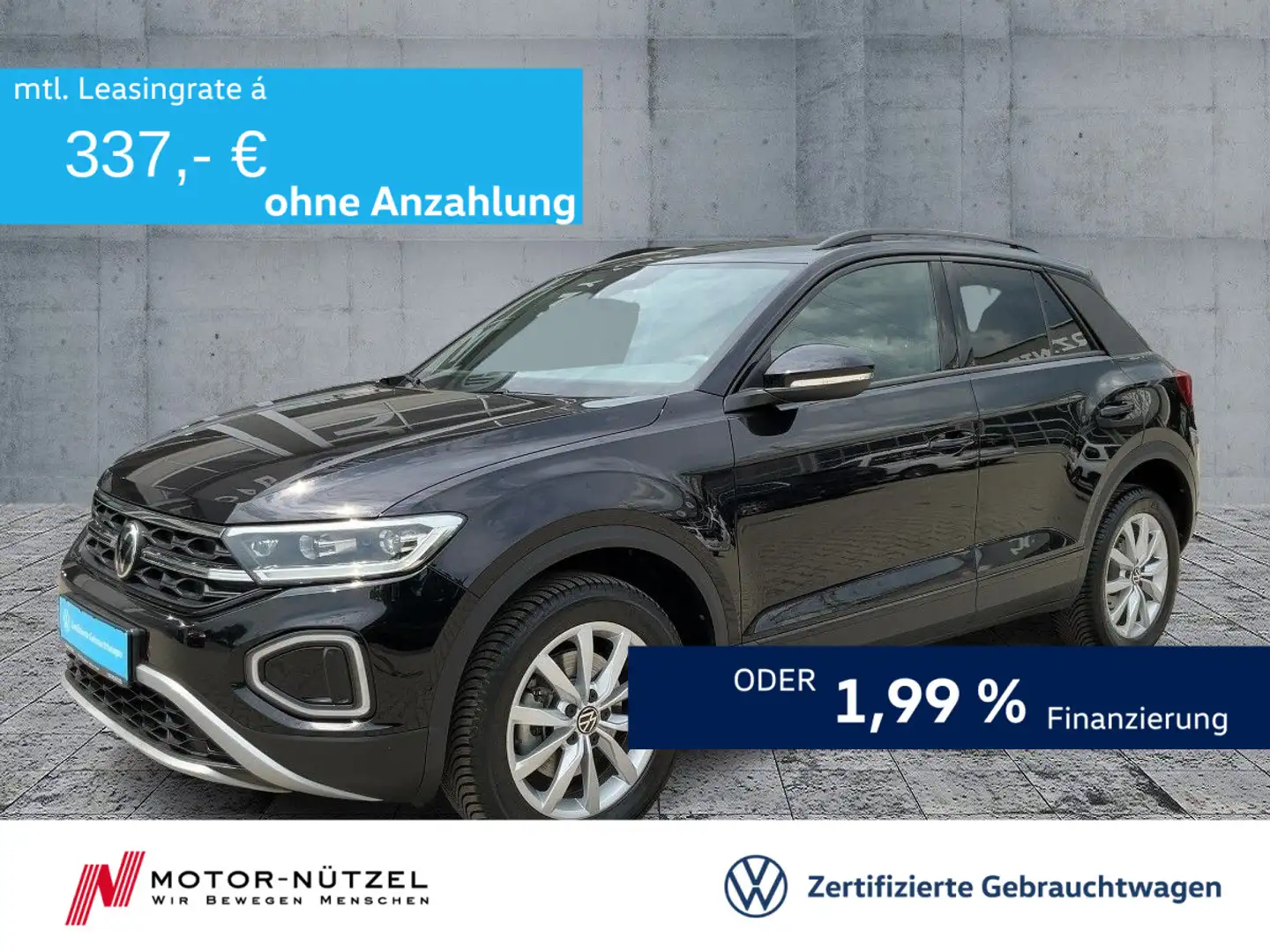 Volkswagen T-Roc 2.0 TDI DSG STYLE 5JG+LEDplus+NAVI+AHK+DAB Negro - 1