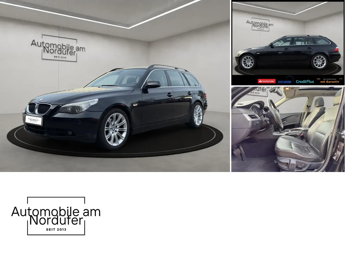 BMW 525 i touring-Leder-Navi-Xenon-Schiebedach-Memory-PDC Schwarz - 2