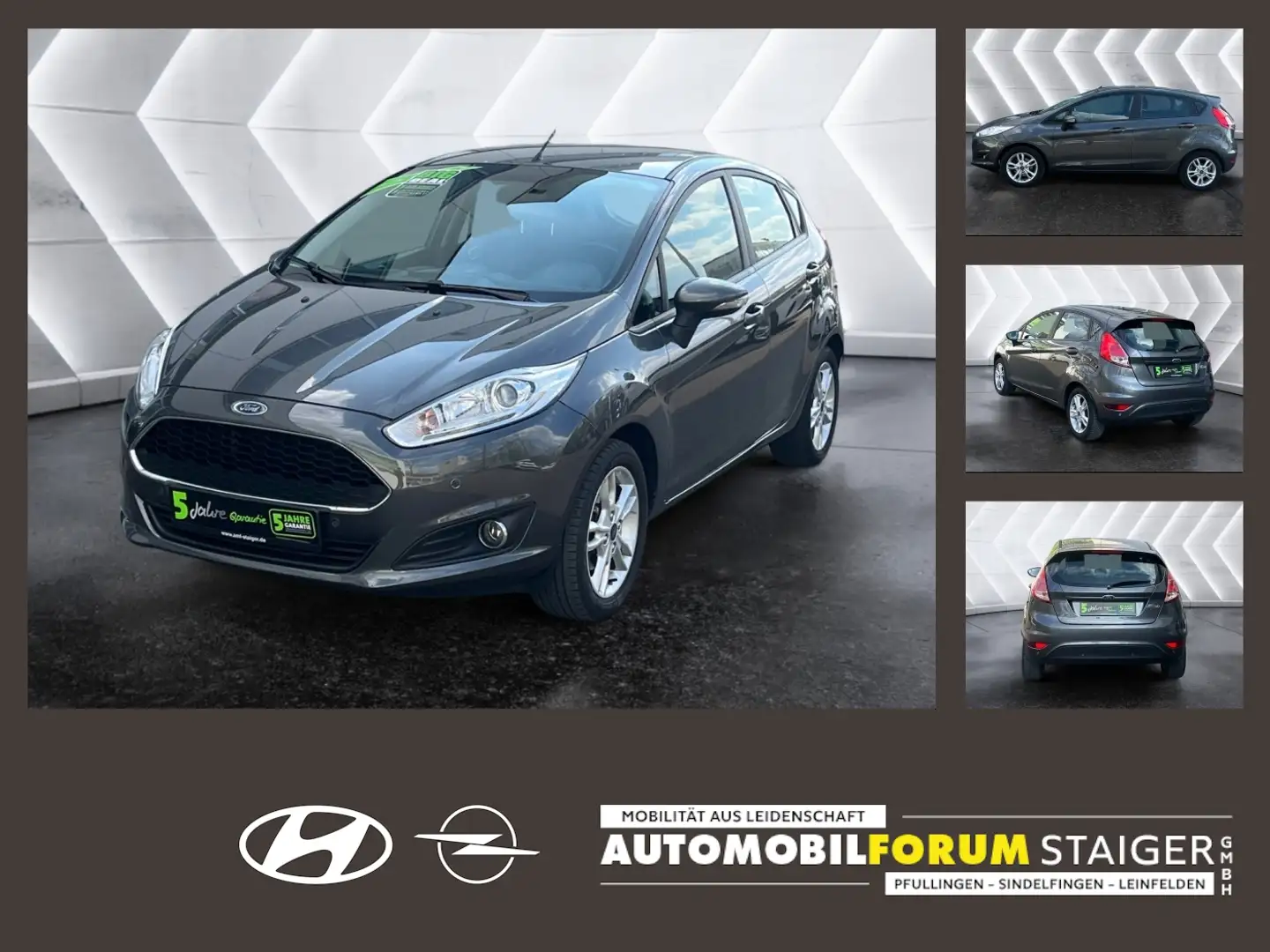 Ford Fiesta 1.25 Celebration SpurH W-Paket PDC SHZ Szürke - 1