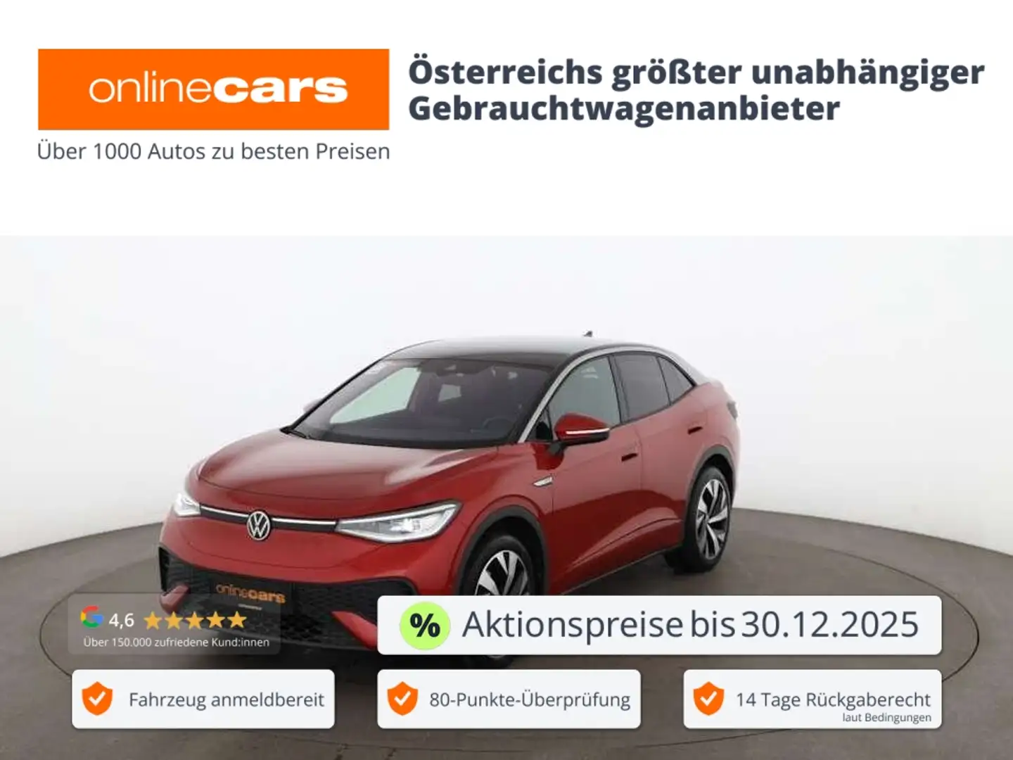 Volkswagen ID.5 .5 Pro Performance 77kWh Aut MATRIX RADAR NAVI Rot - 1