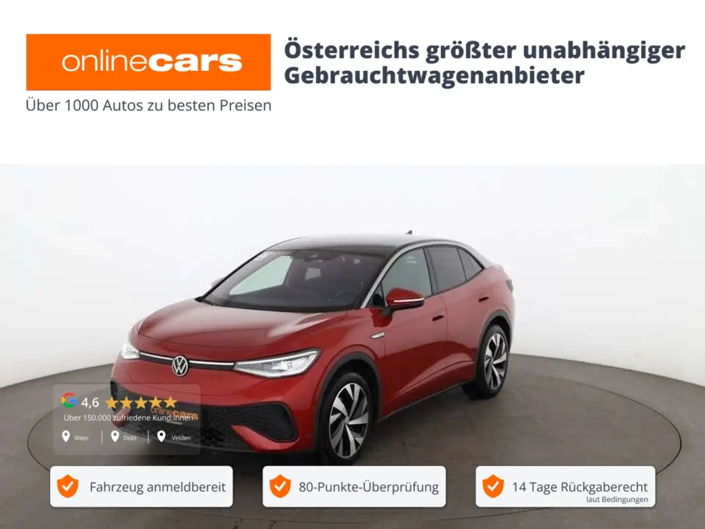 Volkswagen ID.5 .5 Pro Performance 77kWh Aut MATRIX RADAR NAVI Rot - 1