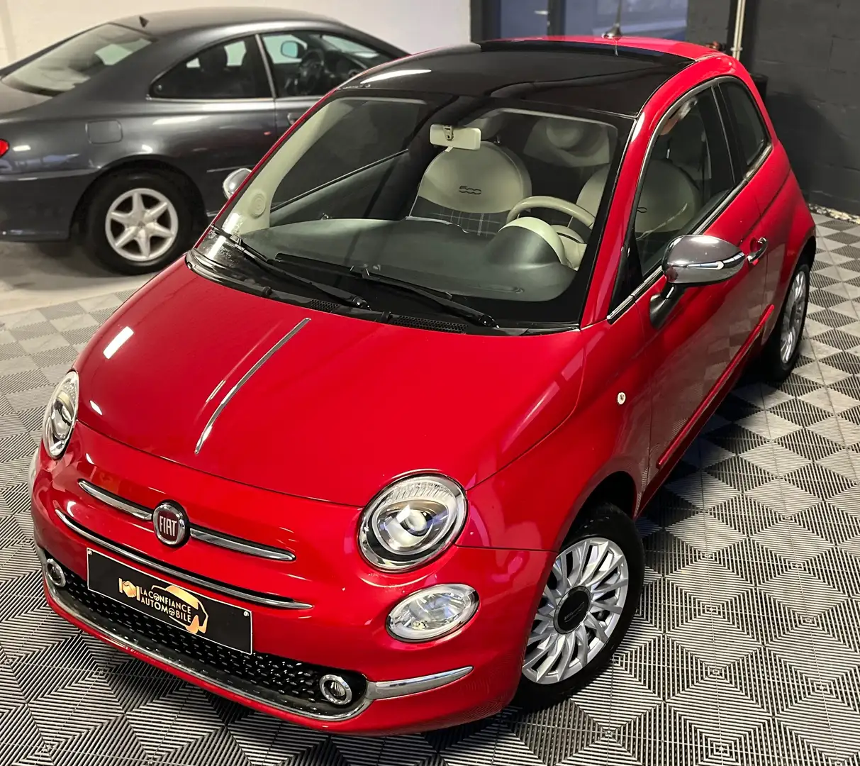 Fiat 500 1.2i Lounge 1er propriétaire garantie 12 mois Rouge - 2