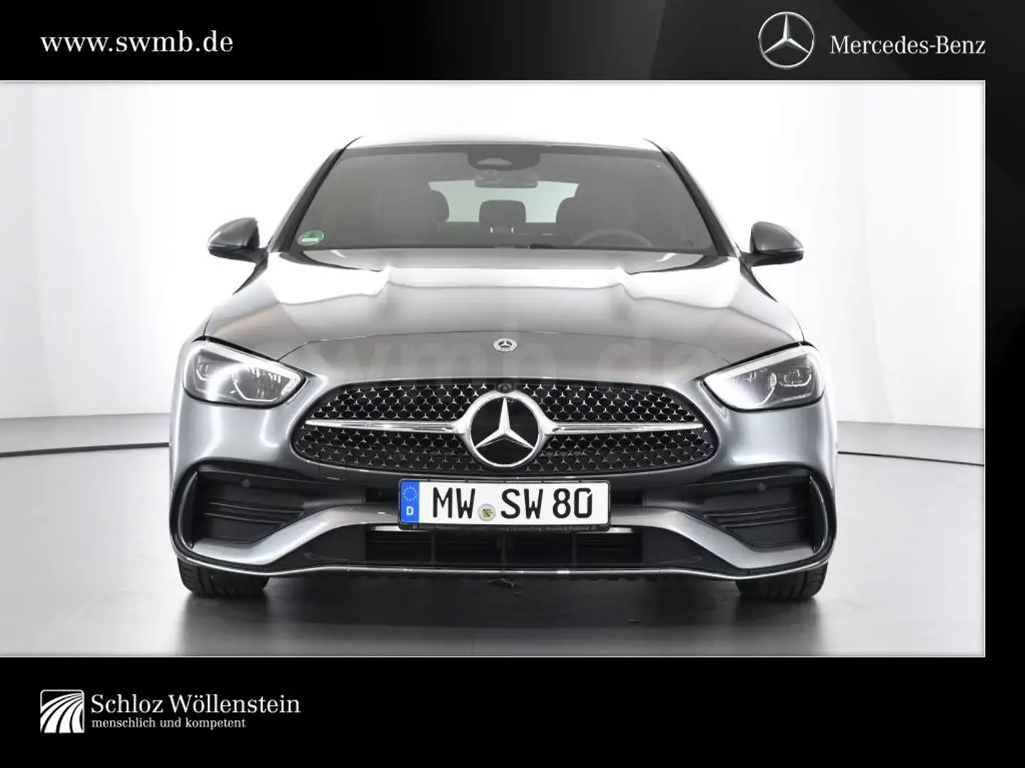 Mercedes-Benz C 180 4,99%/AMG/LED/AHK/DISTRONIC/Memory/360Cam  /EDW Gris - 2