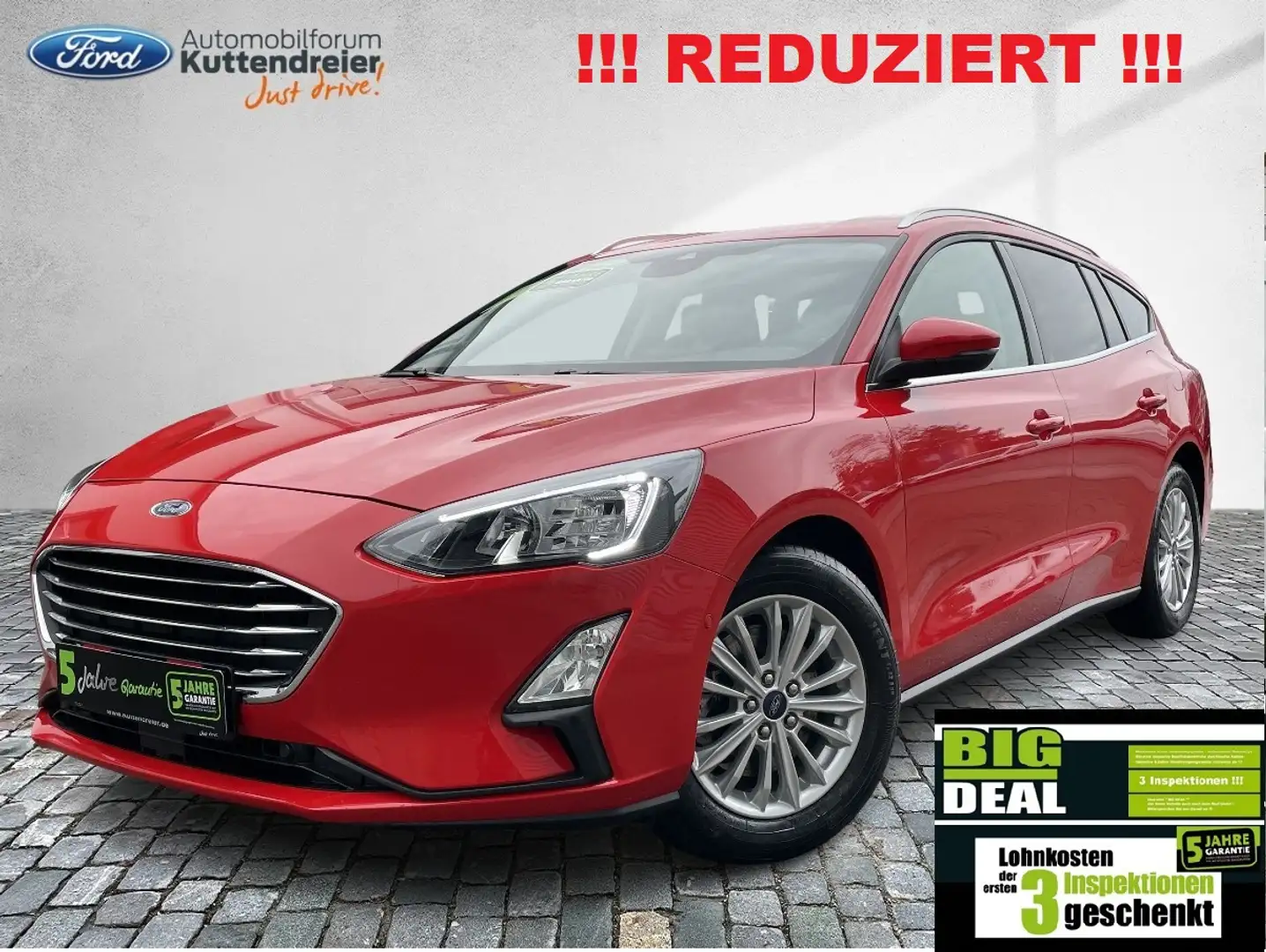 Ford Focus Turnier Titanium X Navi Kamera LED Sitzh. Rouge - 1
