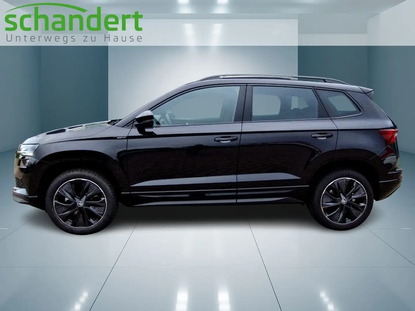 Skoda Karoq 1.5 TSI Sportline DSG Matrix Navi AHK Klimaa Schwarz - 2