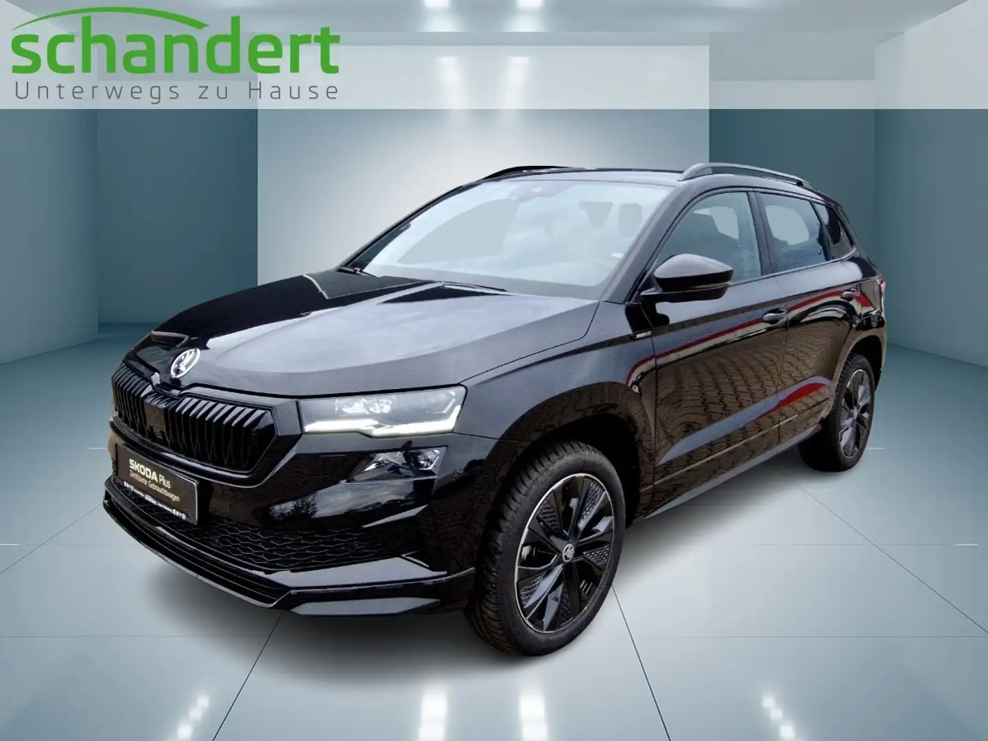 Skoda Karoq 1.5 TSI Sportline DSG Matrix Navi AHK Klimaa Schwarz - 1