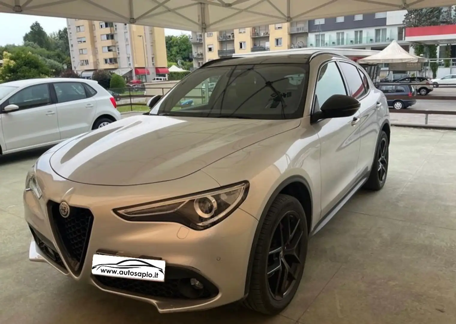 Alfa Romeo Stelvio 2.2 T.D 210CV AT8 Q4 B-TECH TETTO APRIBILE KMCERT Argento - 1