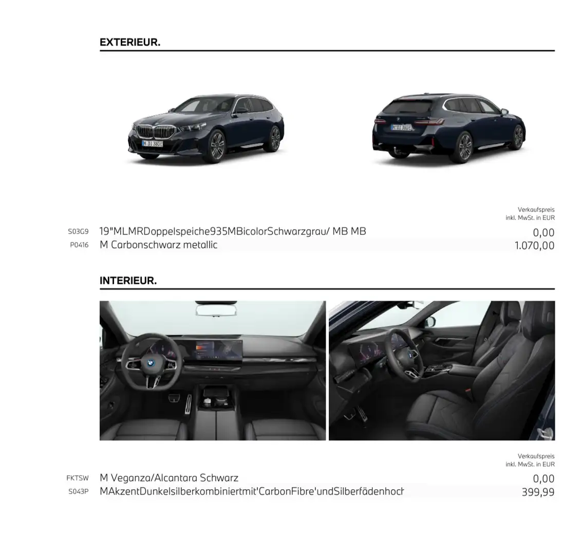 BMW i5 40 eDrive M Sport Negro - 2