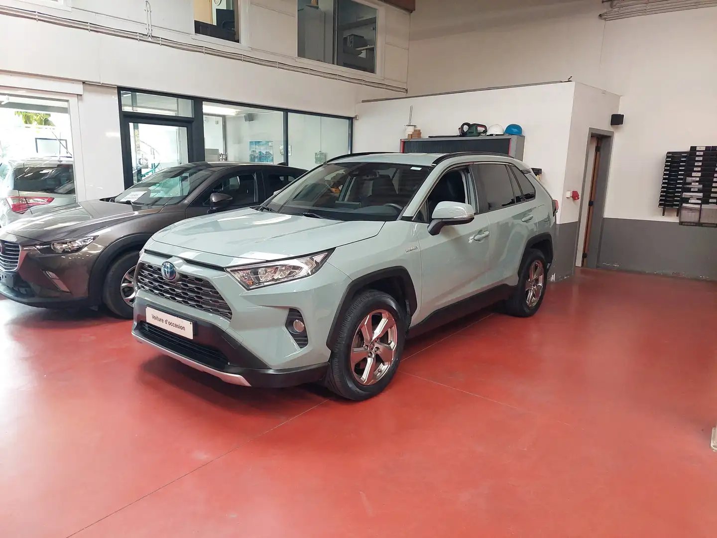 Toyota RAV 4 HYBRID 2WD + LEZ = 2035 + CUIR + NAVI + CAM + LED Grau - 1