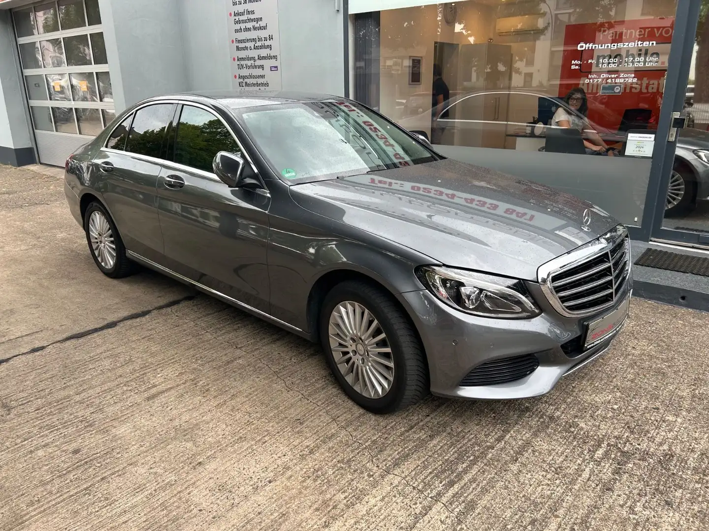 Mercedes-Benz C 180 Autom.+Navi+LED+BT+SHZ+Teilleder+ Gris - 2