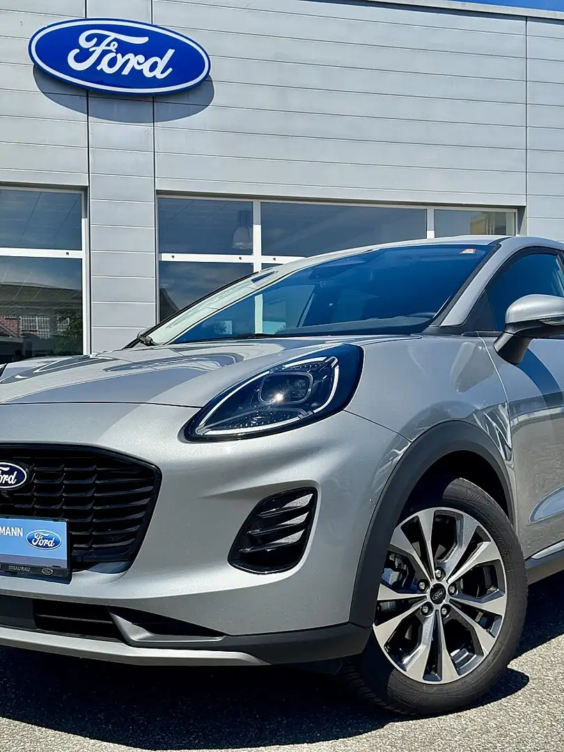 Ford Puma 1,0 EcoBoost Hybrid Titanium Silber - 2