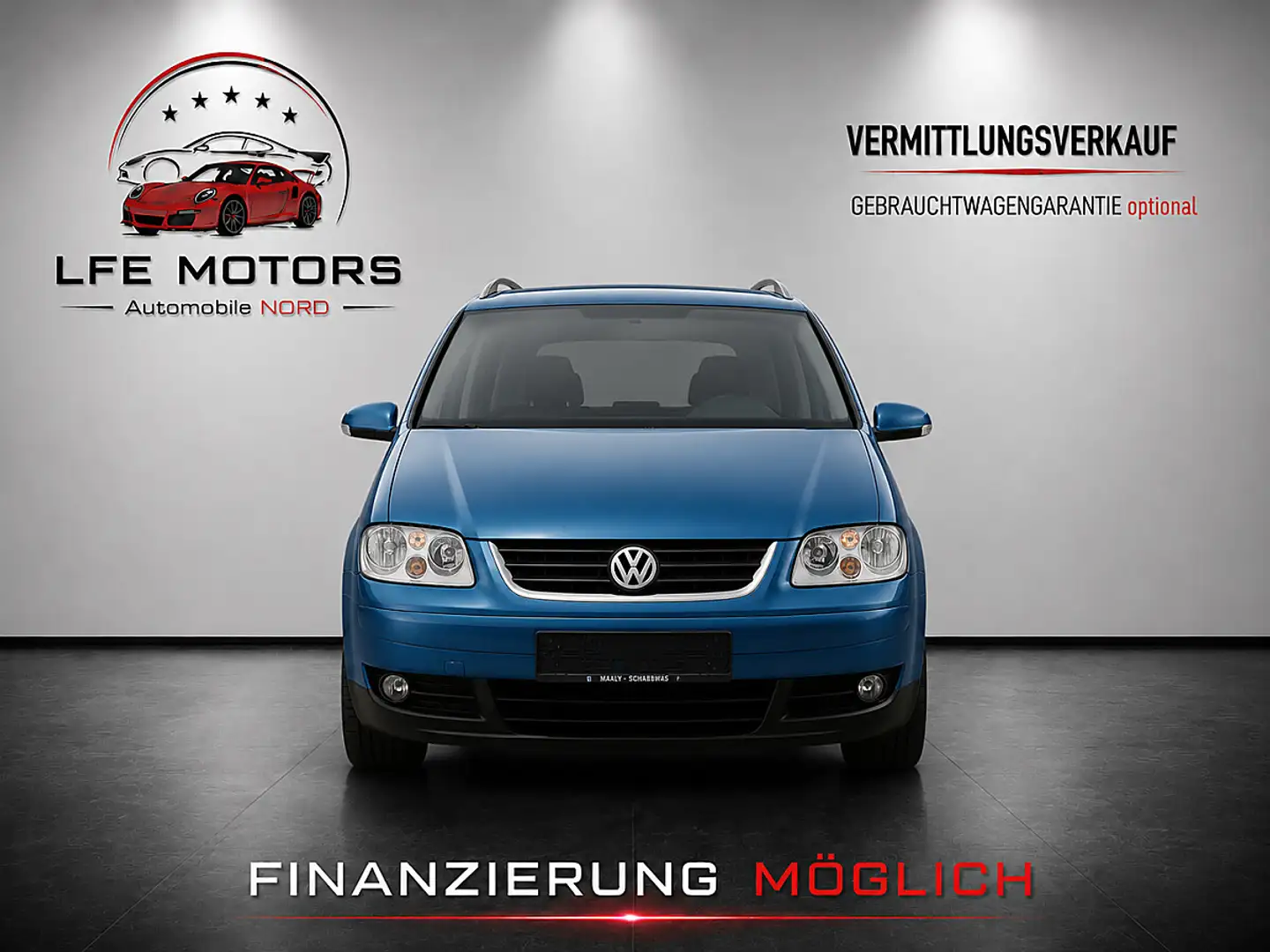 Volkswagen Touran Highline 1,9 TDI DSG Blau - 1