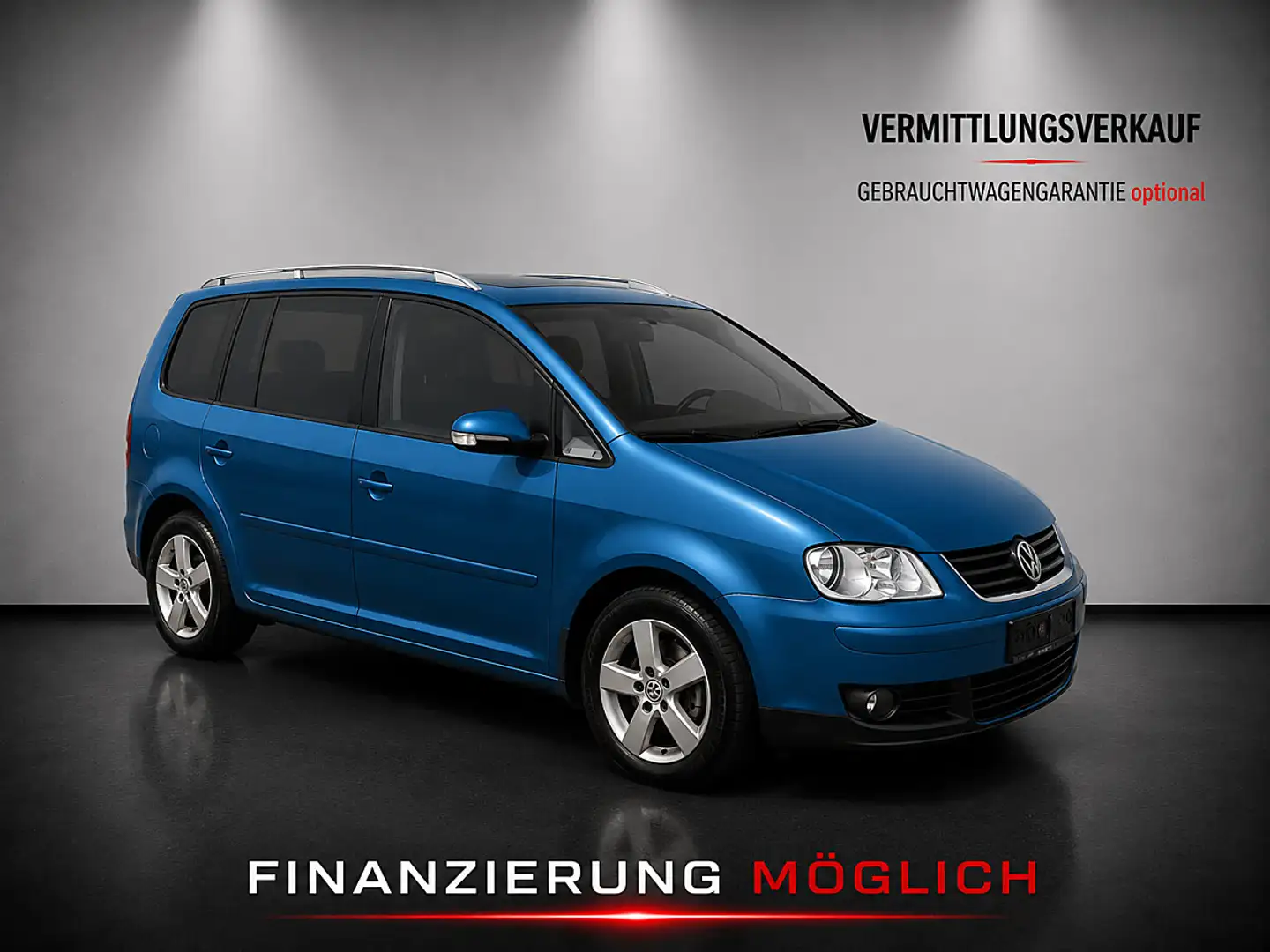 Volkswagen Touran Highline 1,9 TDI DSG Blau - 2