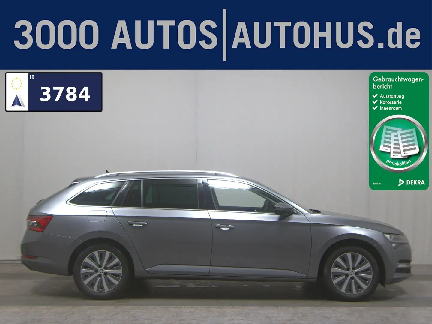 Skoda Superb Kombi 2.0 TDI Style Navi LED vc AHK ACC Grau - 1