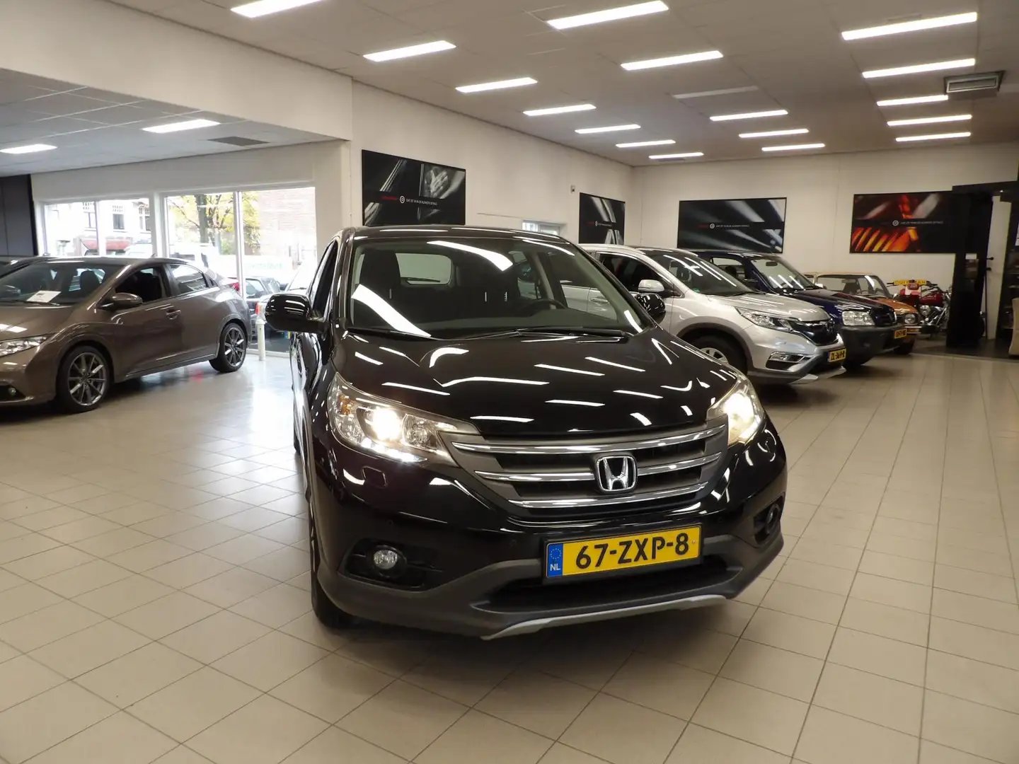 Honda CR-V 2.0 AWD Elegance CRV 4wd automaat navigatie -parki Zwart - 2