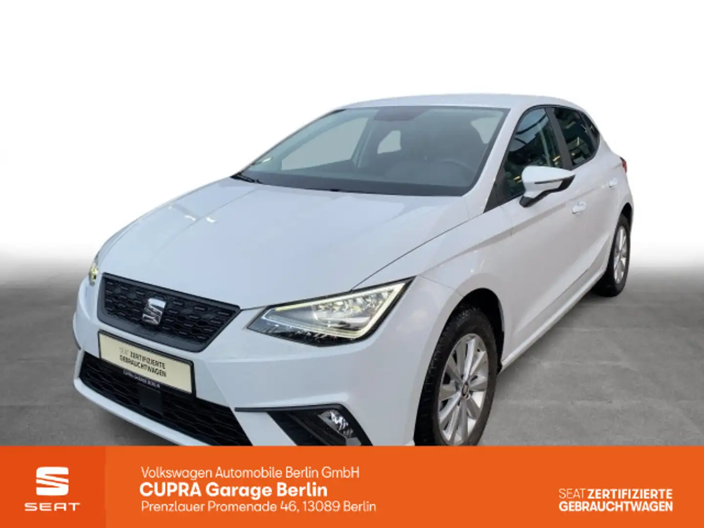 SEAT Ibiza 1.0 TSI Style Climatronic Navi LED SHZ ACC Weiß - 1