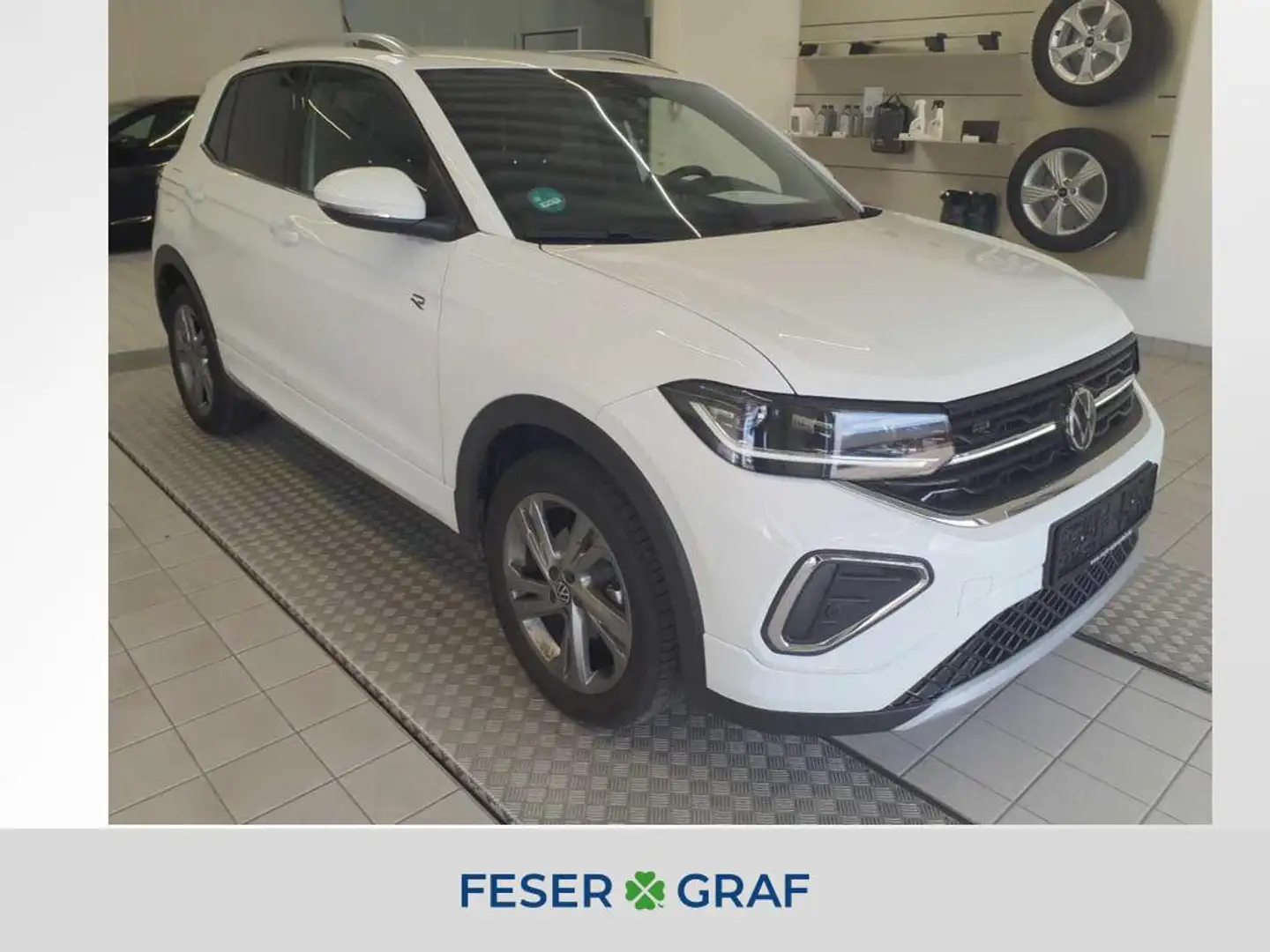 Volkswagen T-Cross R-Line 1.0 TSI DSG KAMERA*ACC*NAVI Weiß - 1