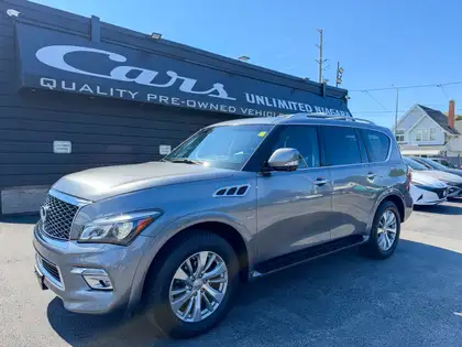 Gray 2017 INFINITI QX80 SUV / Crossover All-Wheel Drive Automatic
