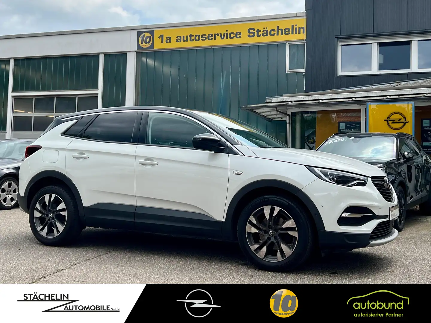 Opel Grandland X 1.2T AGR,RKAM,PDC,LED,ALU,KLIMAAT Wit - 1