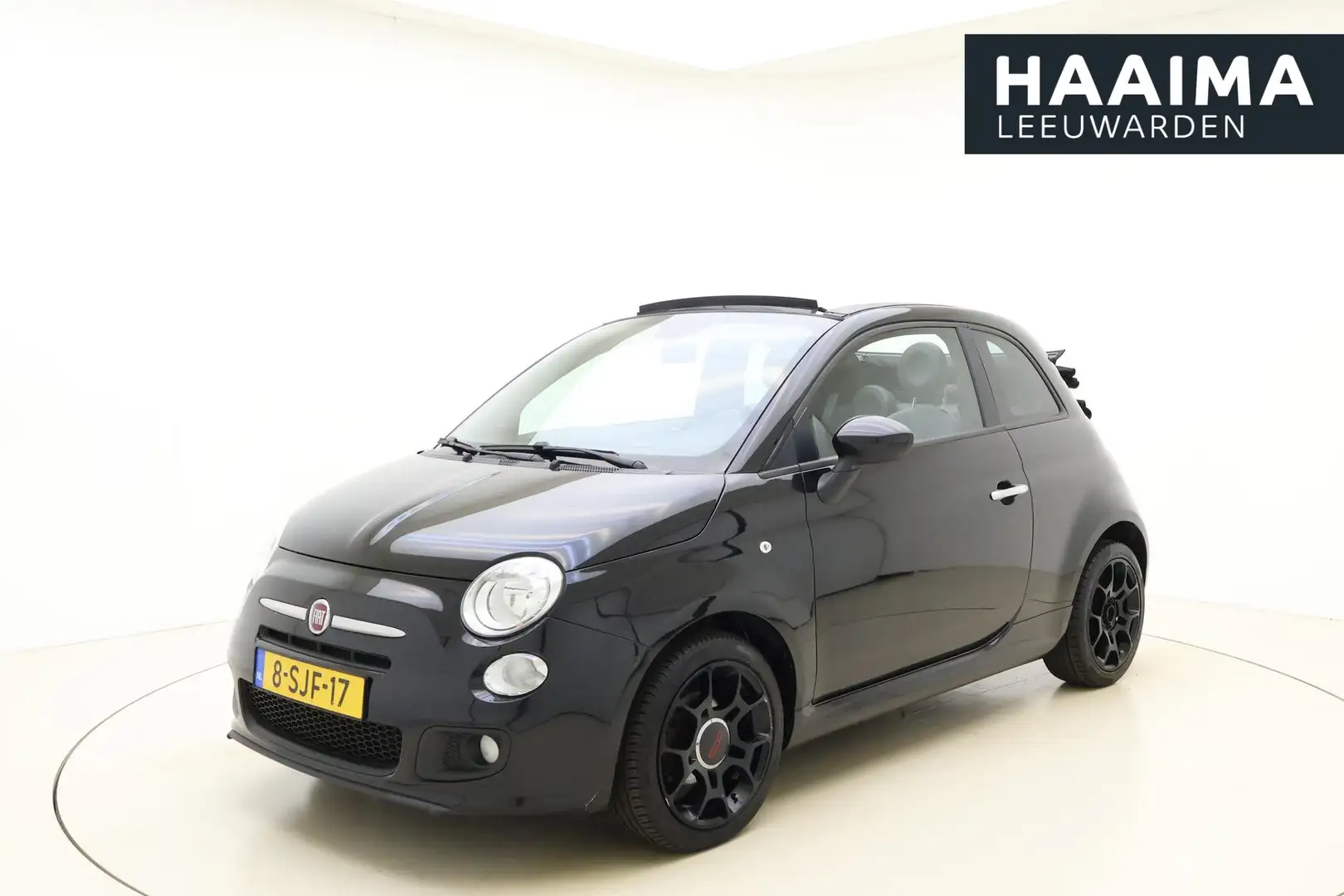 Fiat 500C 0.9 TwinAir 500S Cabrio | Airco | Electrisch te op Schwarz - 1